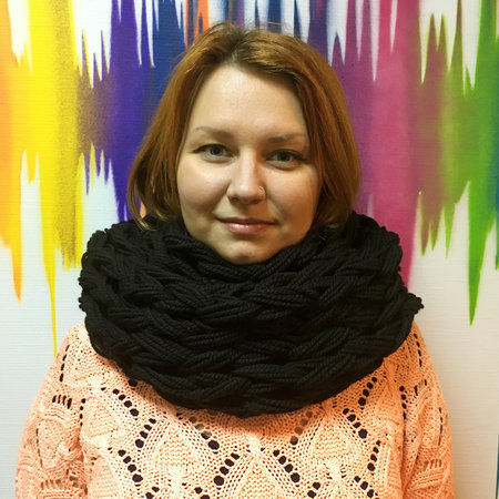 Шарф-снуд объемный от Sasha's knits