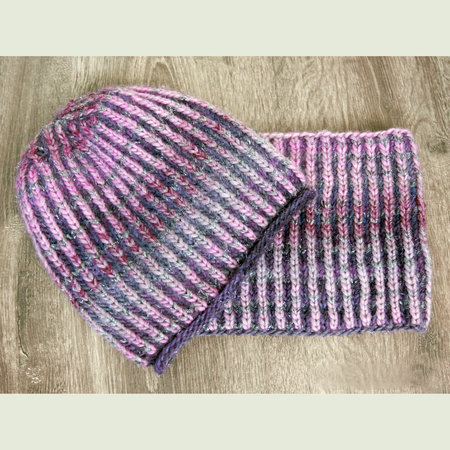 Вязаный комплект шапка + снуд от Sasha's knits